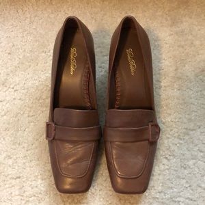 Brooks Brothers Brown Leather Loafer Pumps